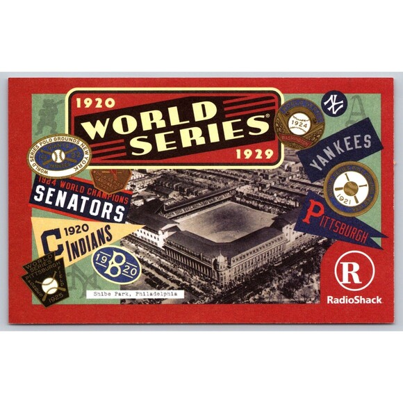 Postcard World Series 1920-1929 Radio Shack Shibe Park Philadelphia 2003 Unpost - Picture 1 of 2
